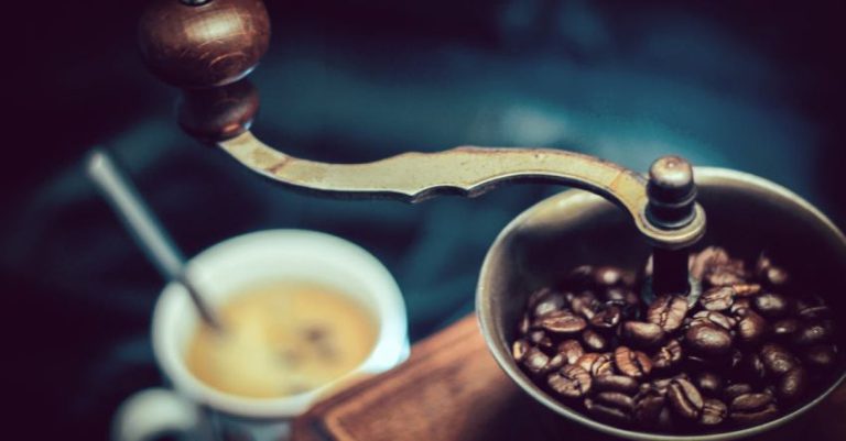 Coffee Grinder - Selective Focus Photography of Vintage Brown and Gray Coffee Grinder