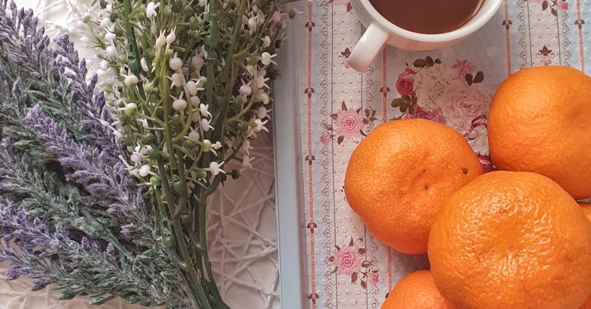 Coffee Health Risks - Fresh Fruit Orange Beside Porcelain Mug