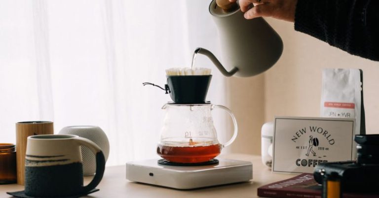 Chemex Coffee Brewing - A Person Brewing Pour Over Coffee